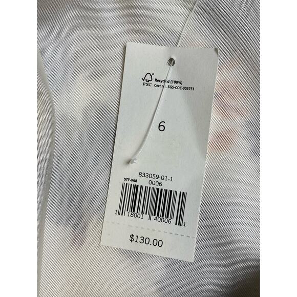 Banana Republic Fall Floral Cotton/Silk Blend Sleeveless Dress Womens Size 6 NWT - Picture 7 of 11